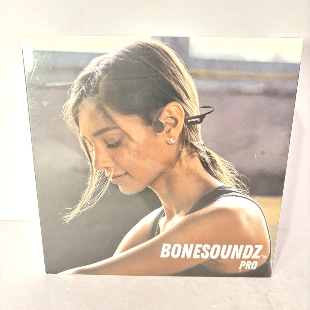 BoneSoundz Wireless Bluetooth Headphones Pro Bone Conduction White New In Box